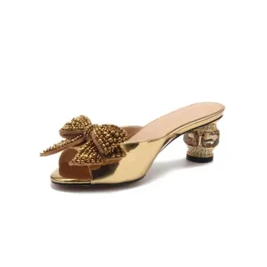 Women Luxury Leather Short Heels Ladies Wedding Party Shoes Open Toe Buckle Women Shoes Plus Size