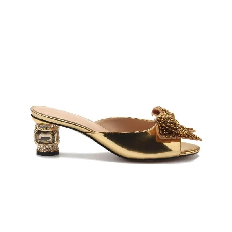 Women Luxury Leather Short Heels Ladies Wedding Party Shoes Open Toe Buckle Women Shoes Plus Size