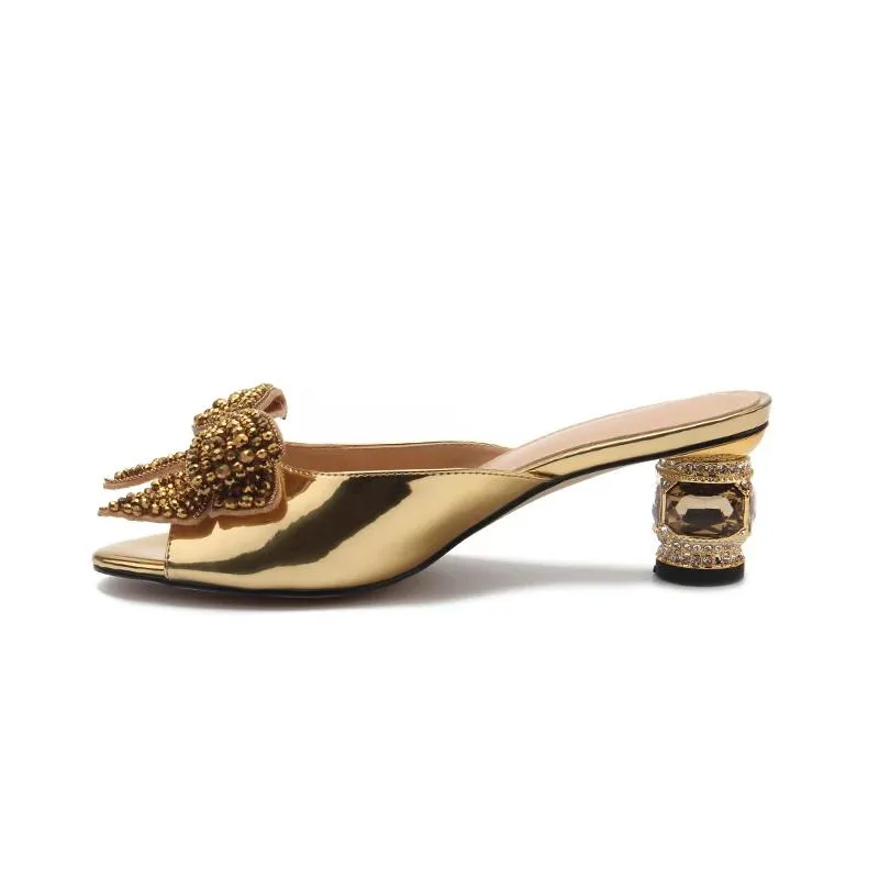 Women Luxury Leather Short Heels Ladies Wedding Party Shoes Open Toe Buckle Women Shoes Plus Size