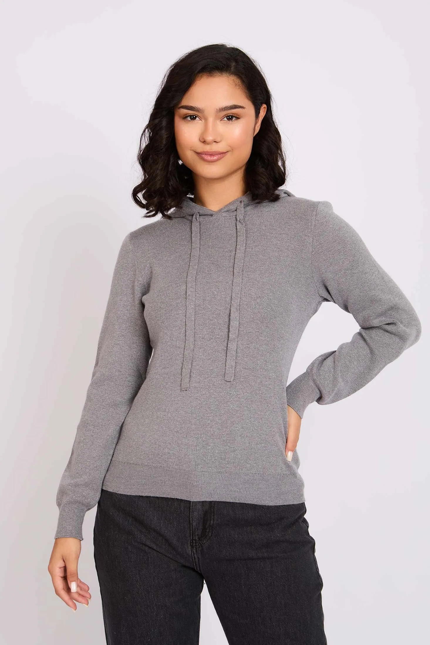 Women Pullover Hoodie Grey