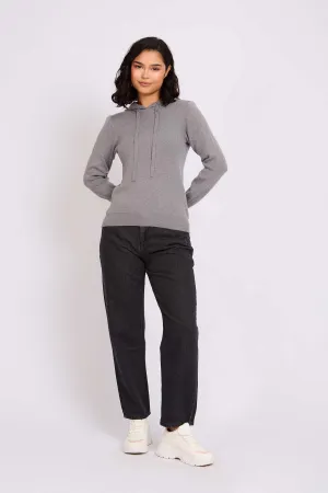 Women Pullover Hoodie Grey