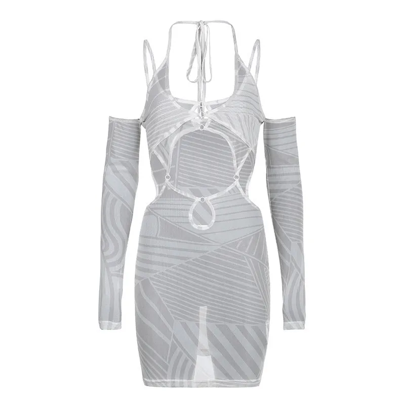 Women's Fashionable Slip On Sleeve Dress