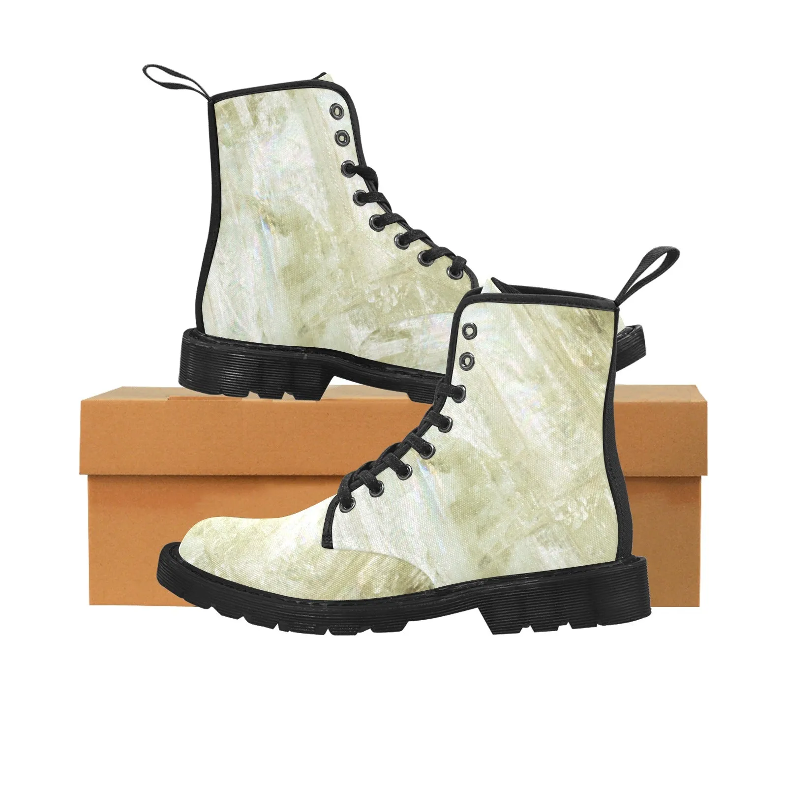 Women's Lace Up Boots - Hiddenite (Green Kunzite)