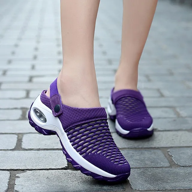 Womens Orthopedic Mesh Outdoor Walking Slippers