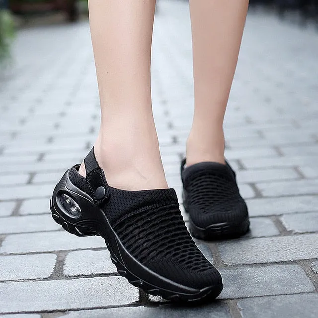 Womens Orthopedic Mesh Outdoor Walking Slippers