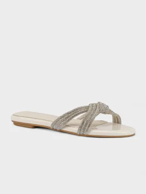 Women's "ANIKE"Crystals Evening Slippers