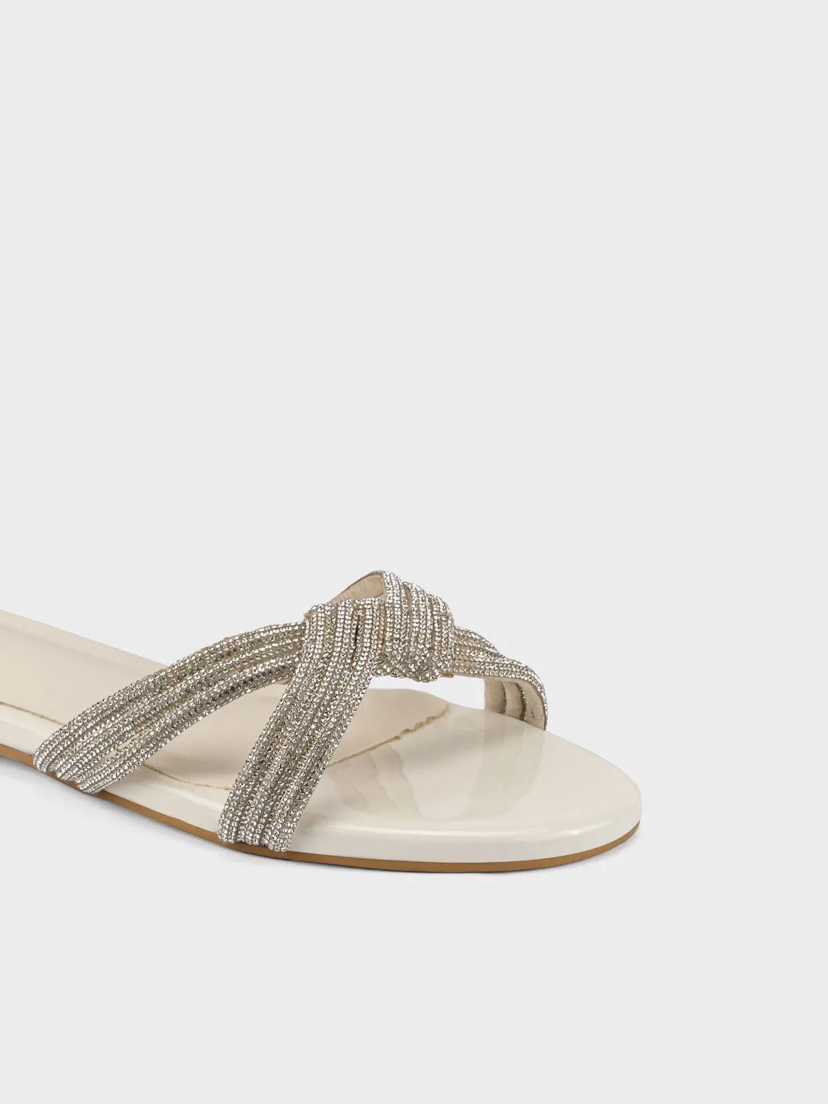 Women's "ANIKE"Crystals Evening Slippers