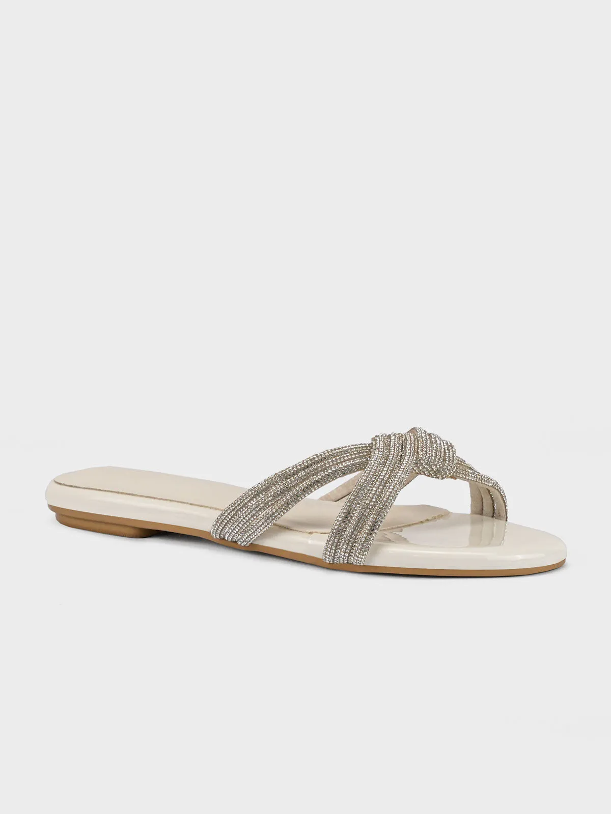 Women's "ANIKE"Crystals Evening Slippers