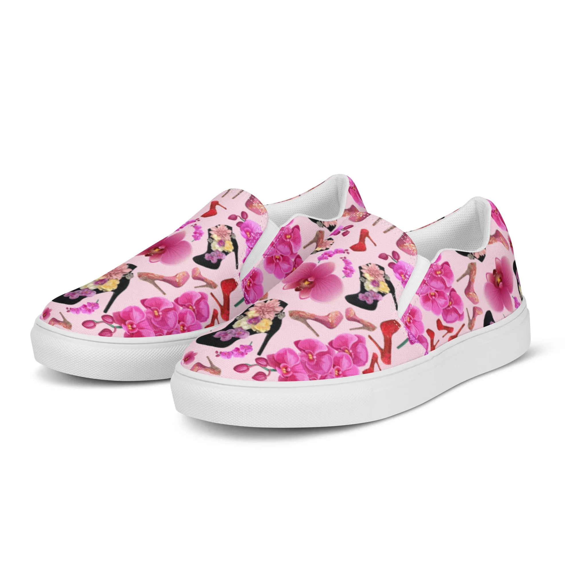 Women’s slip-on canvas shoes 'Secret garden'