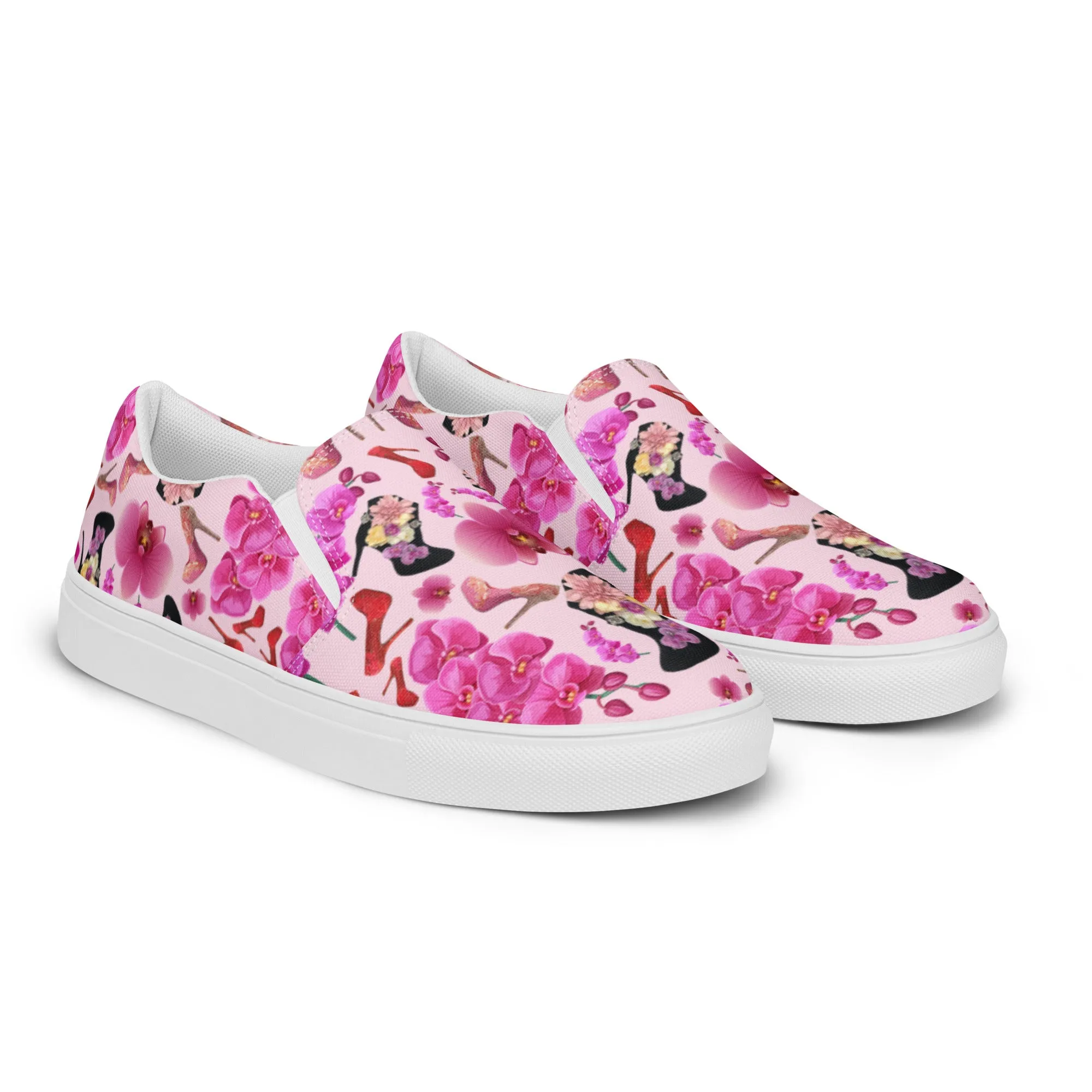 Women’s slip-on canvas shoes 'Secret garden'