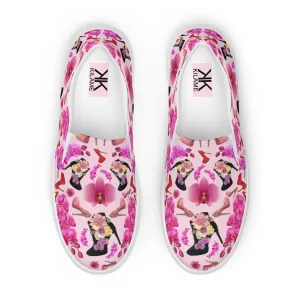 Women’s slip-on canvas shoes 'Secret garden'