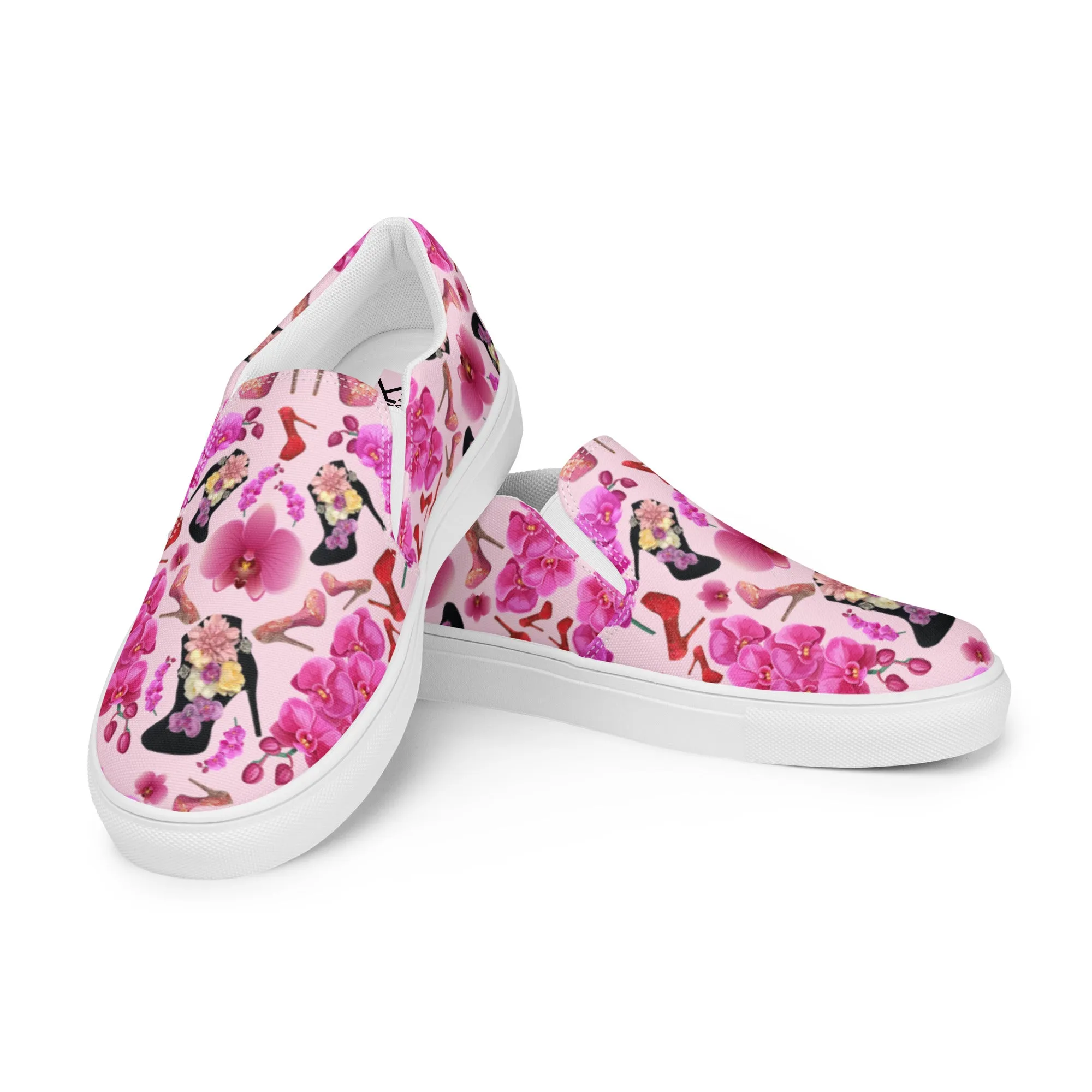 Women’s slip-on canvas shoes 'Secret garden'