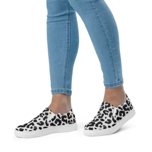 Women's Slip-On Canvas Shoes with Animal Print