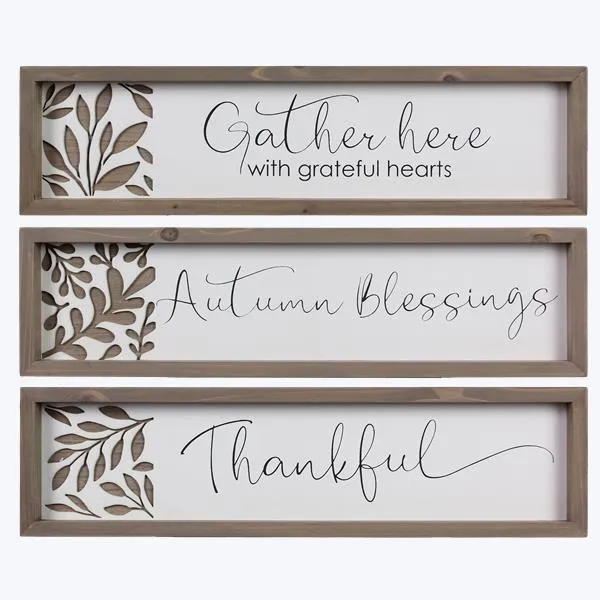 Wood Fall Cutout Sign