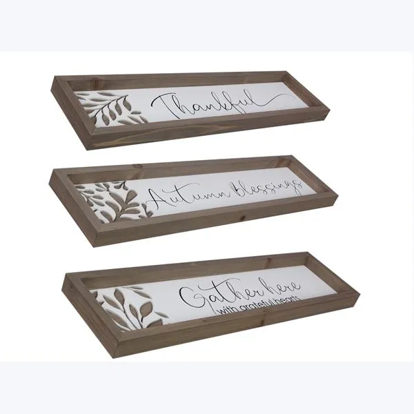 Wood Fall Cutout Sign