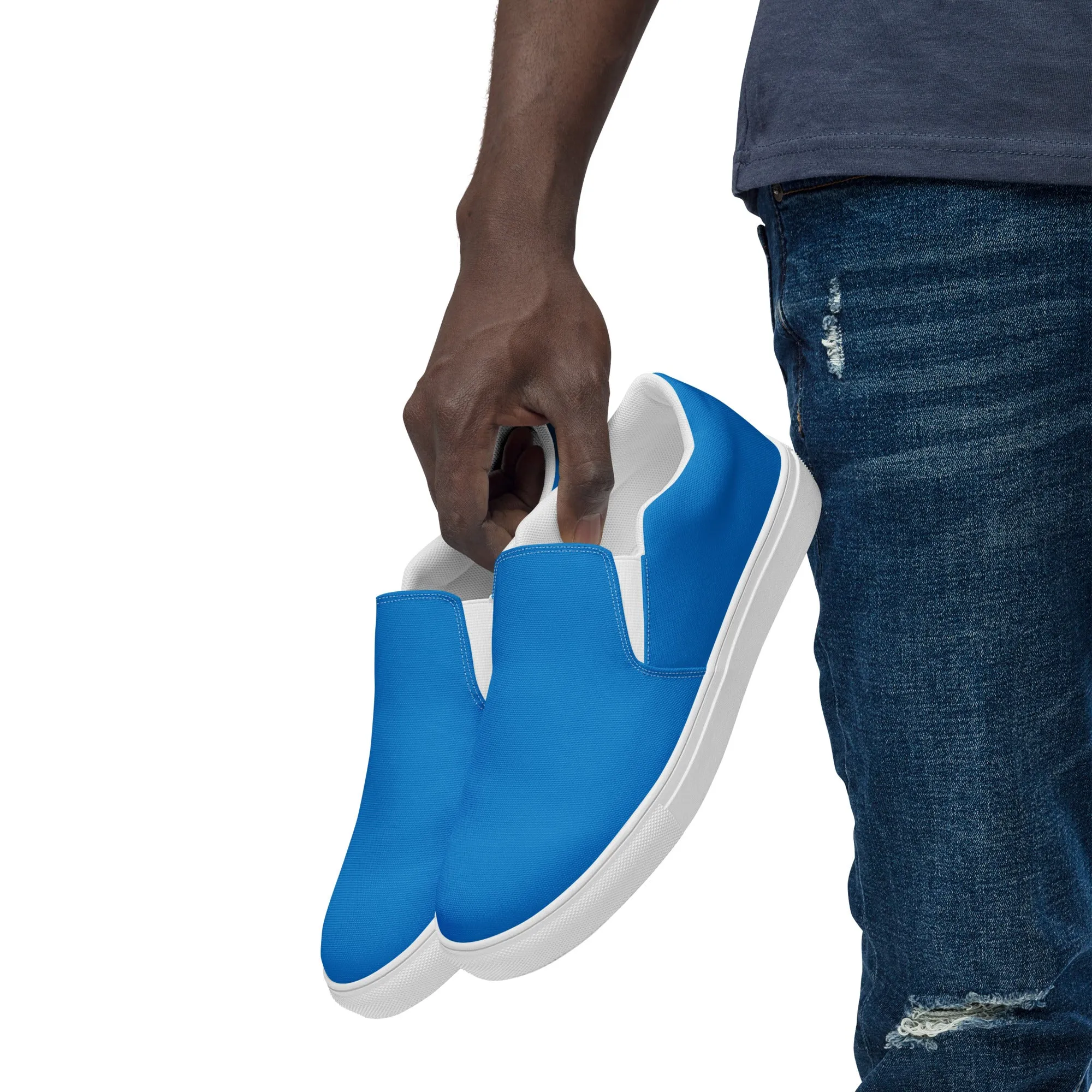 XCLUSIF POETIX BLUE Men’s slip-on shoes