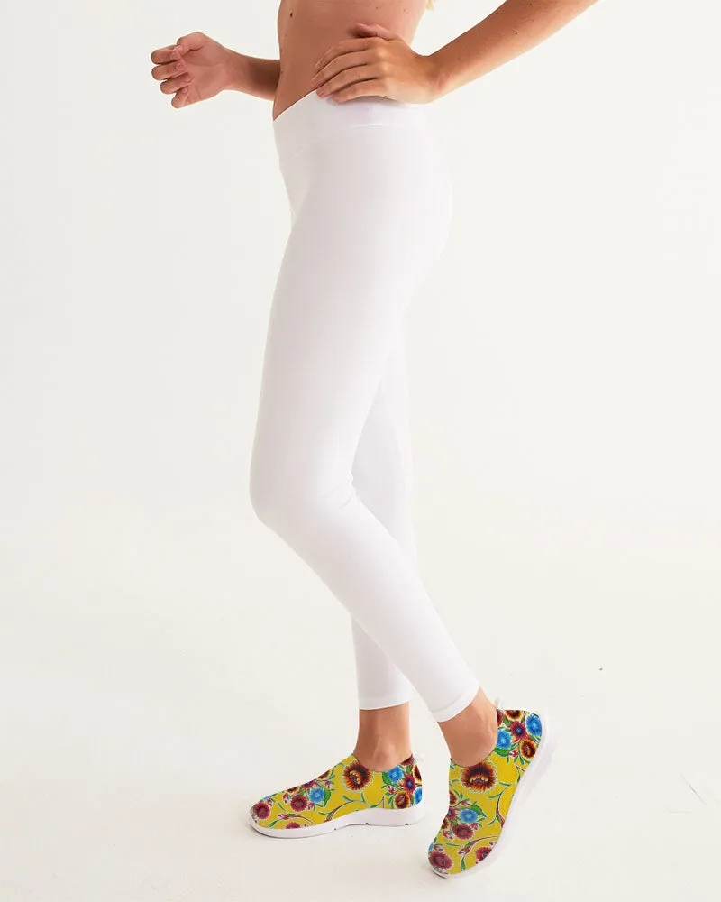Yellow Bloom Flyknit Slip-On Shoes